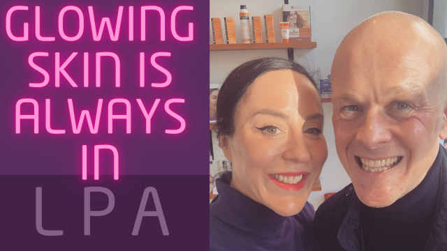 Clinical Director Elizabeth with client Jon after his Wow Facial